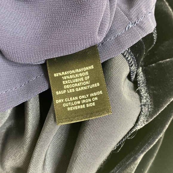 Lafayette 148 Ronan Velvet Tie Shift Dress - Picture 8 of 9